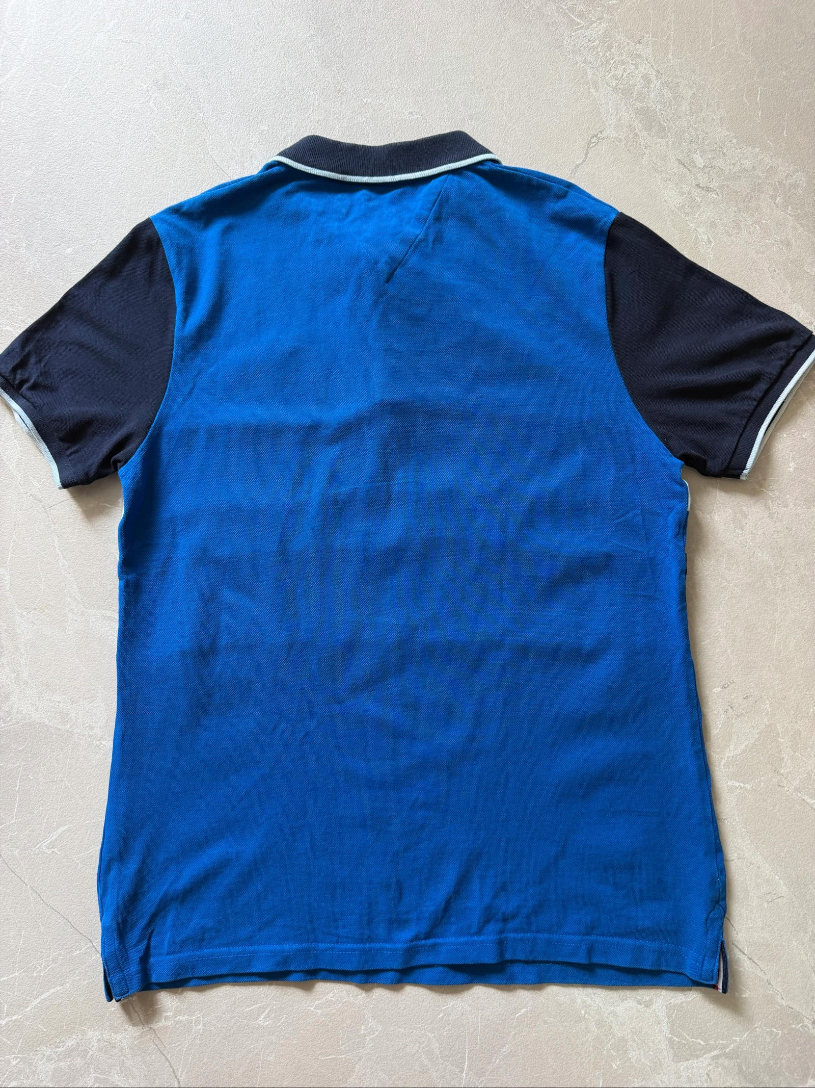 Tommy Hilfiger colorblock navy blue polo - Size S – photo 6